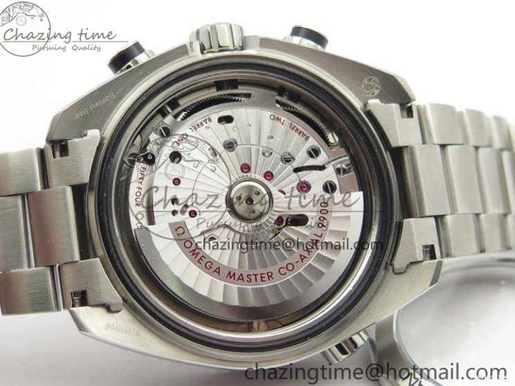 0120 FastDry Planet Ocean Master Chrono SS OM 1:1 Best Edition Black Dial On SS Bracelet A9900 V 8112